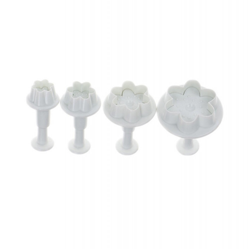 Zápustky s pístem, 4 ks. Květina s tyčinkami