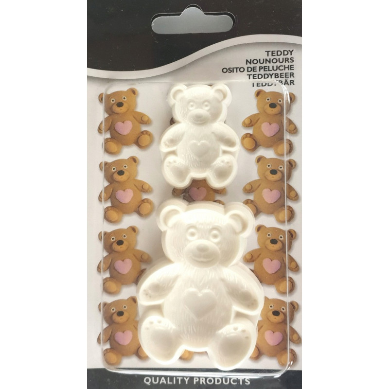 Teddybär-Form, 2 Größen