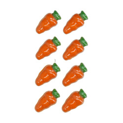 Zuckerdekorationen 16 Stück. CARROTS