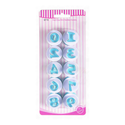 Wykrawaczki z tłoczkiem 20 mm Cyfry 10 elementów