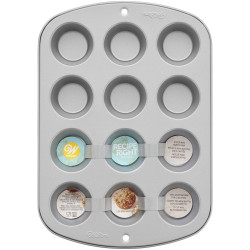 Baking tin for 12 mini muffins / mini cupcakes Wilton RR