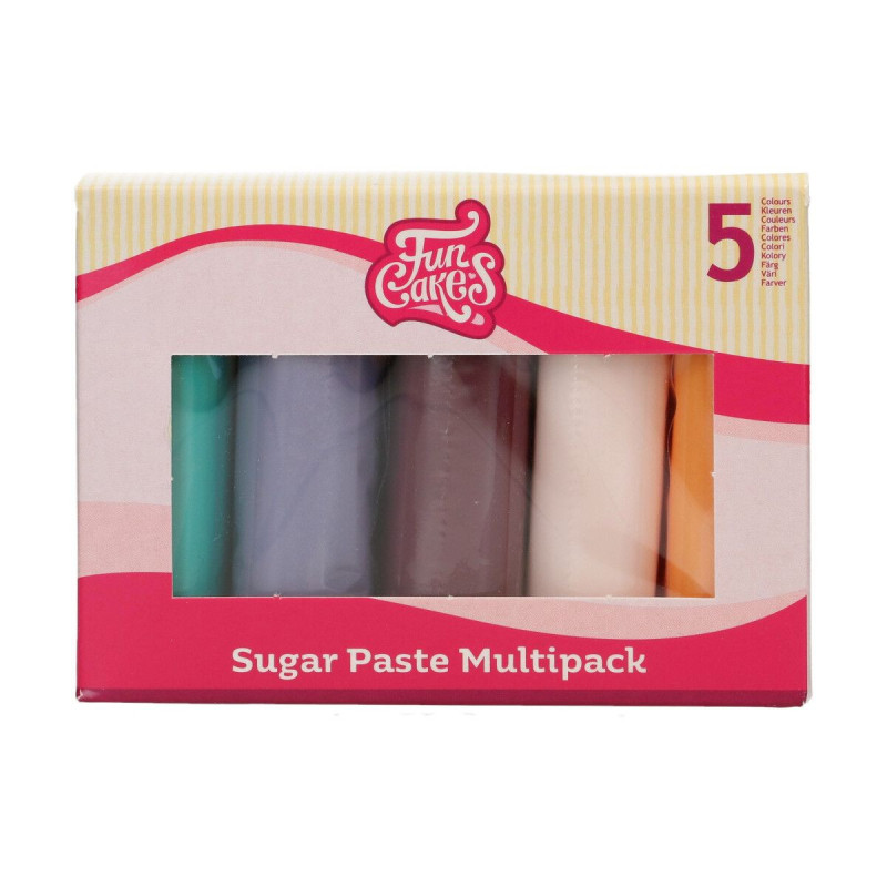 Fun Cakes MIKS Earth Colours Zuckerpaste 5 x 100g