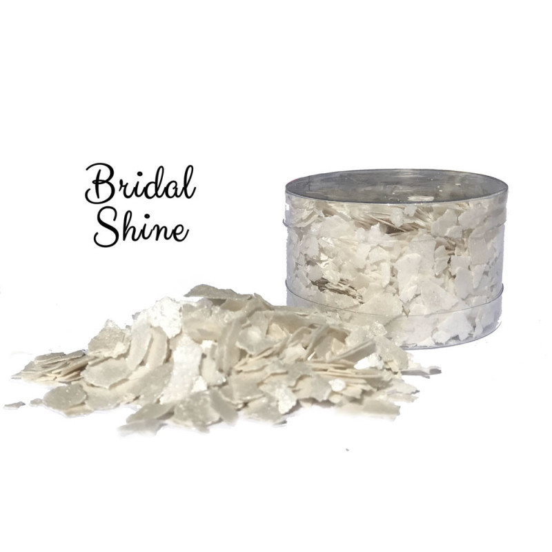 Białe płatki jadalne CC Bridal Shine brokat