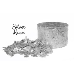 Srebrne płatki jadalne CC Silver Moon brokat