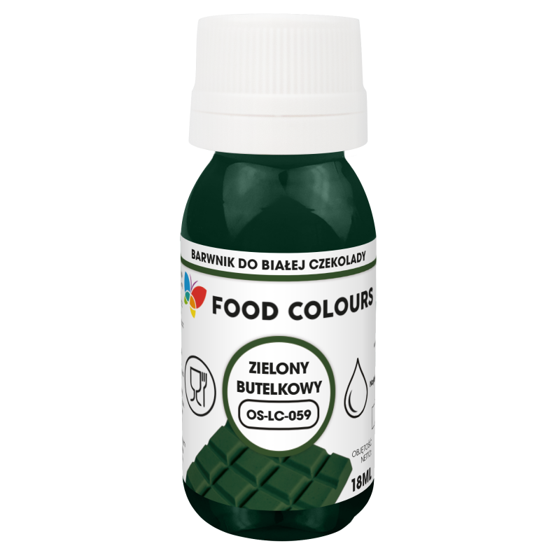 Barwnik olejowy Food Colours 18ml Zieleń Butelkowa