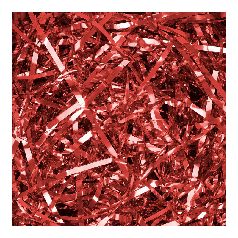 Wypełnienie papierowe Sianko 30 g Czerwone Opalizujące