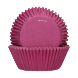 papierové košíčky FC 48 ks FUCHSIA tmavoružová