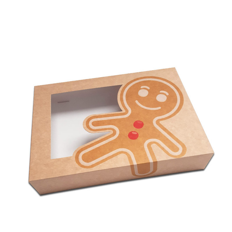Упаковка для печенья WINDOW COOKIES, 25x19x5 см, рождественская коробка, 10 шт.