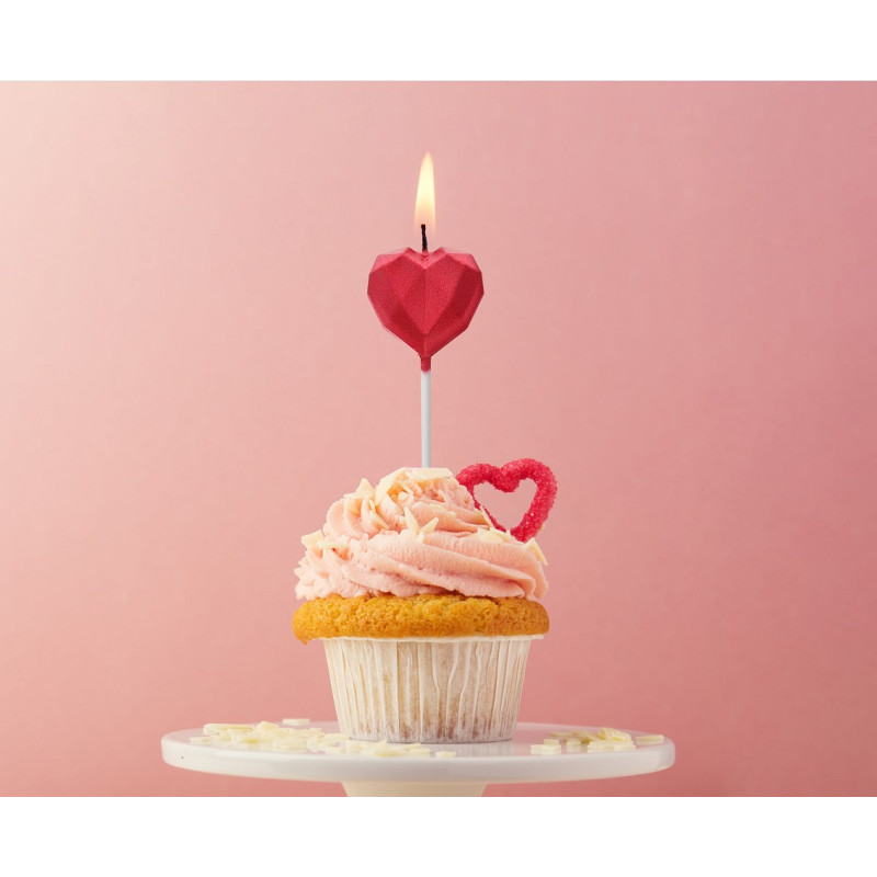 Numeral candle Neon 0 Ombre 4.5 cm