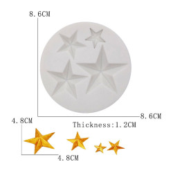 PC szilikon forma STARS 4 mintával