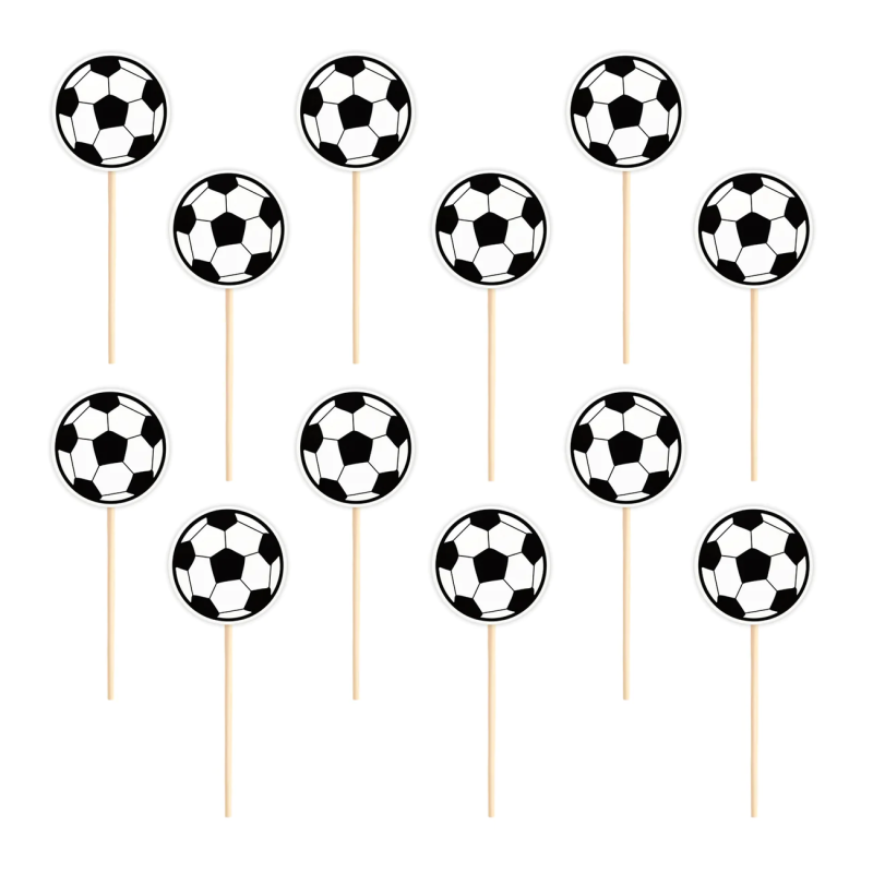 Cupcake picks FOOTBALL Cake decoration 12 pcs Toppers