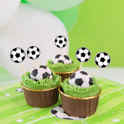 Fußball Fußball Tortendekorationen 6 Stk. Toppers