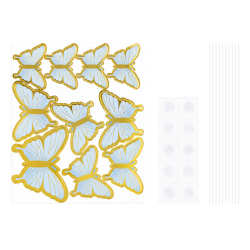 BUTTERFLY cupcake picks Blue 10 pcs. Topper