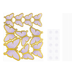 BUTTERFLY Zápichy fialové 10 ks. Topper