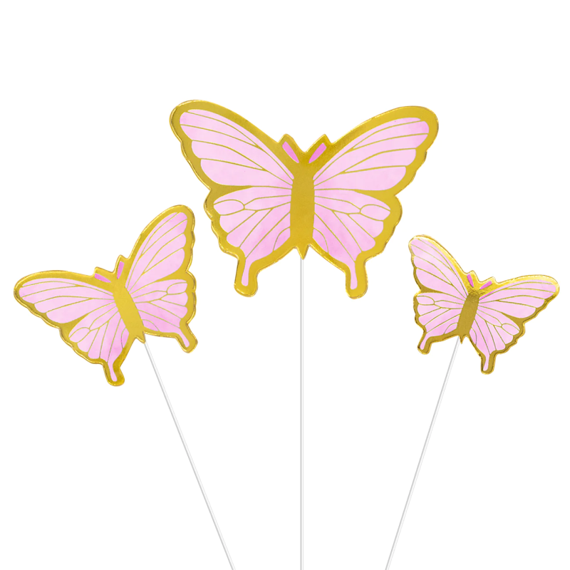 Збирачі BUTTERFLY рожеві 10 шт. Топпер