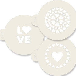 Decoration template 3 patterns Jem Serca Love