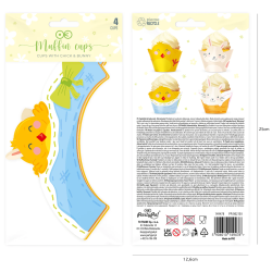 EASTER cupcake wrappers 4 pcs.