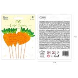 CARROTS Zápichy 6 ks. Topper