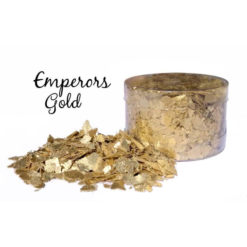 Złote płatki jadalne CC Emperors Gold brokat Jasne Złoto