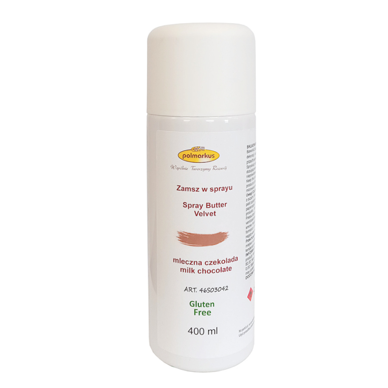 Semišový sprej Polmarkus MLIEČNA ČOKOLÁDA 400ml