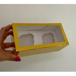 Packung für 12 Cupcakes WHITE 28x28 x 5 Stück.