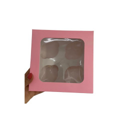 Packung für 12 Cupcakes WHITE 28x28 x 5 Stück.