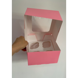 Packung für 12 Cupcakes WHITE 28x28 x 5 Stück.