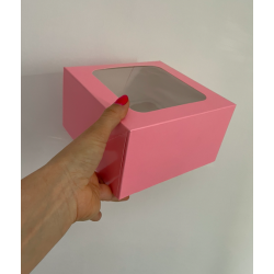 Packung für 12 Cupcakes WHITE 28x28 x 5 Stück.