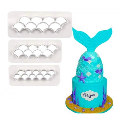 Wykrawaczka Geometryczna RYBIA ŁUSKA 3 szt.