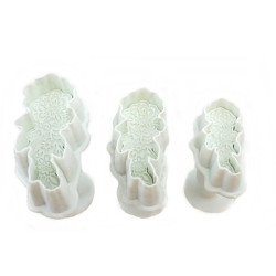 Dies with a plunger, 3 pcs. Flower bouquet