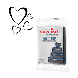 Cukrová pasta na potahování TOP Saracino ČERNÁ 250g
