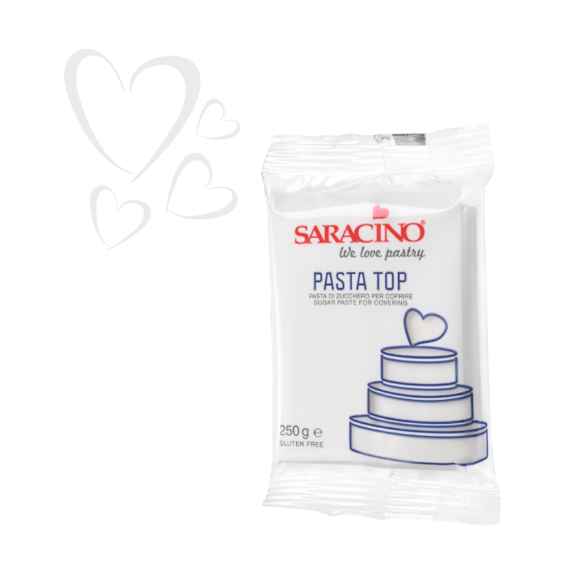 TOP Saracino BIELA cukrová pasta 250 g
