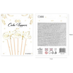 IHS Kommunion Kuchen Dekorationen 6 Stk.