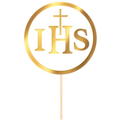 Украшение для торта "Причастие" IHS, 13 см.
