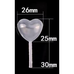 Pipetki do deserów SERCE 4 ml x 20 szt. pipety