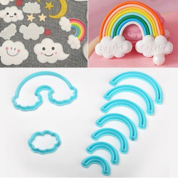 Decora Regenbogen und Wolkenform 2 Stück