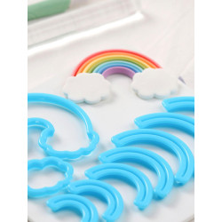 Decora Regenbogen und Wolkenform 2 Stück