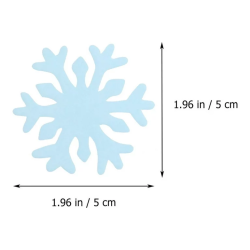 Oblaten-Schneeflocken, 5 cm, 240 Stück in einer Schachtel