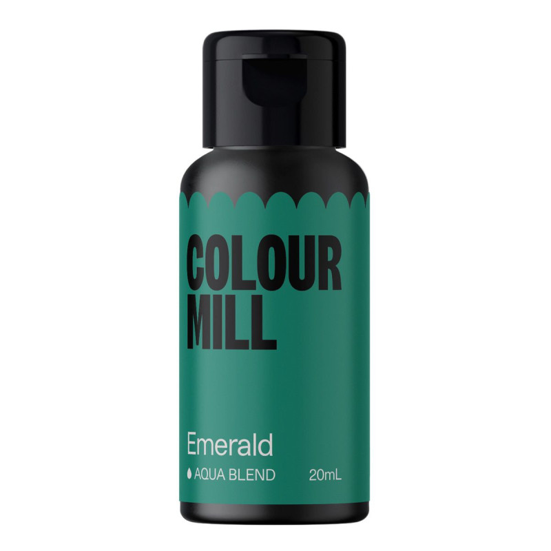 Barwnik Colour Mill Aqua Blend 20ml do lukru, bez, makaroników EMERALD