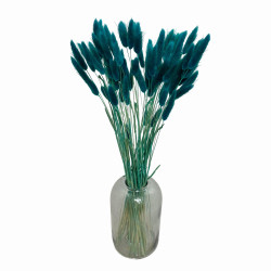 Getrocknete Blumen Kuchendekoration Dosen LAGURUS turskus Petrol 40...
