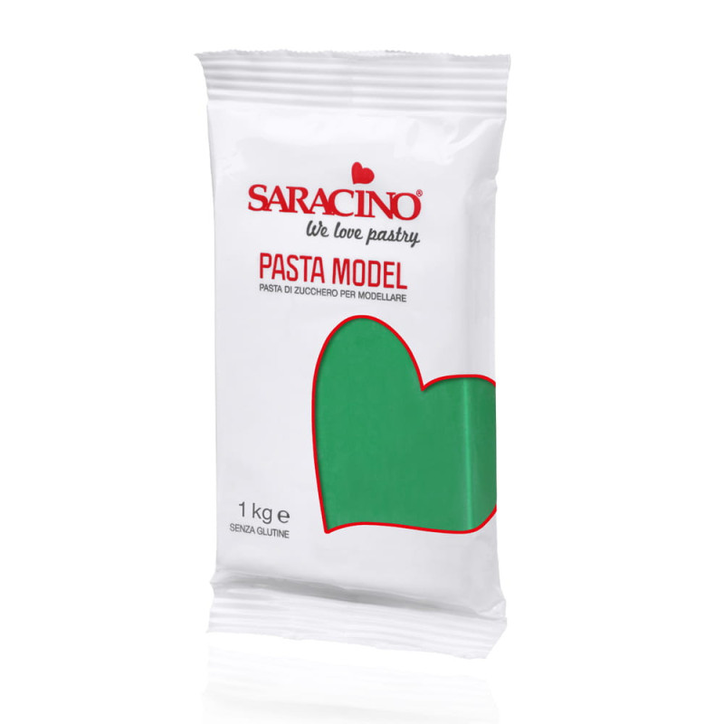 Figurmodelliermasse GRÜN 1 kg Saracino