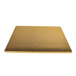 Podkład pod tort SZTYWNY prostokątny PC 35x45 cm Złoty