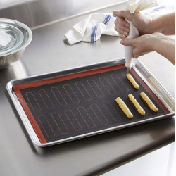 Perforierte Matte für Eclairs, Puffs Silikomart