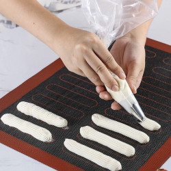 Perforierte Matte für Eclairs, Puffs Silikomart Perforierte Matte für Eclairs, Puffs Silikomart