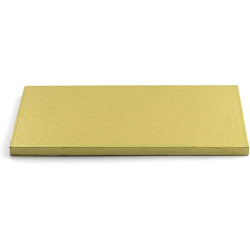 Decora tortalap 12 mm-es merev pasztell arany téglalap 35x45 cm