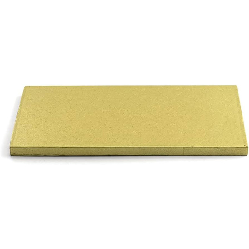 Decora dortový základ 12 mm tuhý pastelově zlatý obdélník 35x45 cm