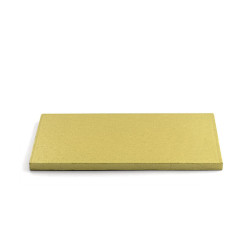 Podkład pod tort 12 mm SZTYWNY prostokątny 35x45 cm PASTELOWE ZŁOTO Decora