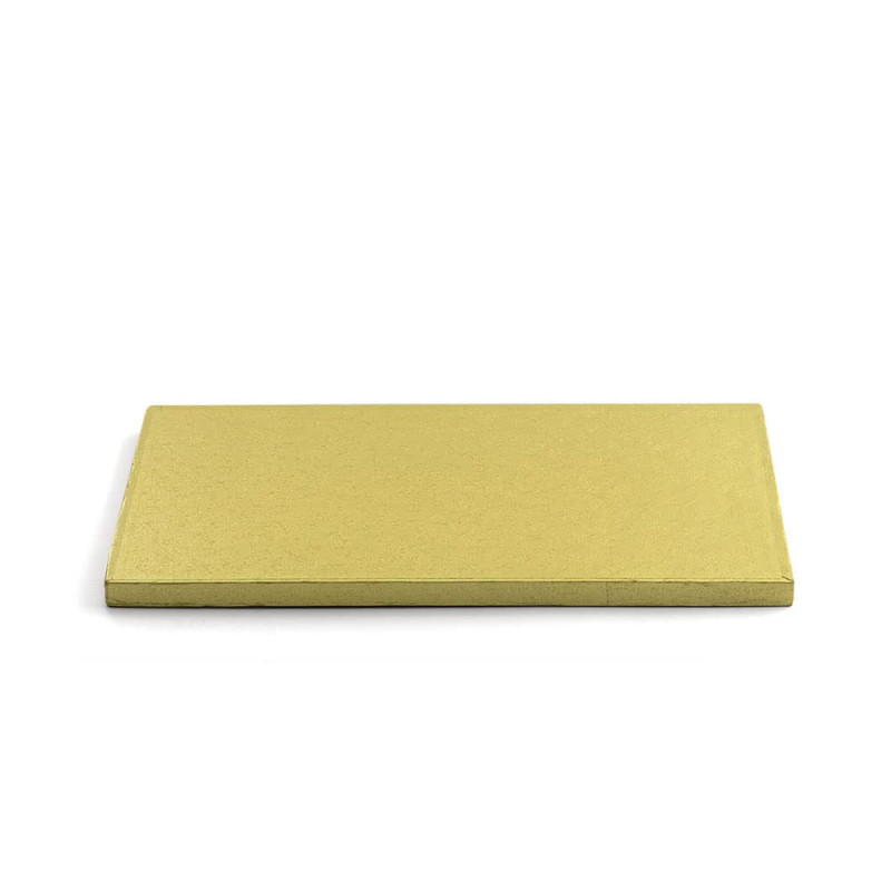 Decora tortalap 12 mm-es merev pasztell arany téglalap 35x45 cm