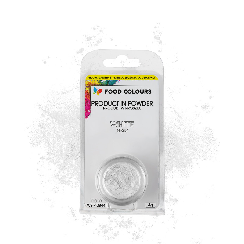 Powdered White Titanium White 25 g Food Colours