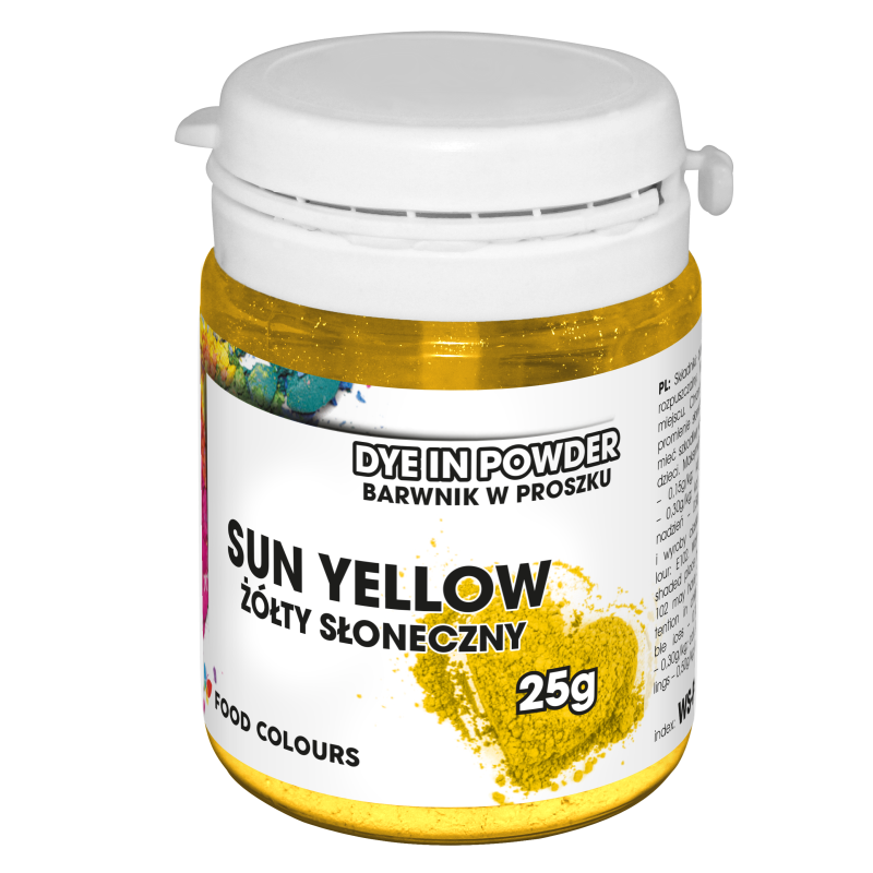 Lebensmittelfarbpulver SUN YELLOW 25 g Lebensmittelfarben